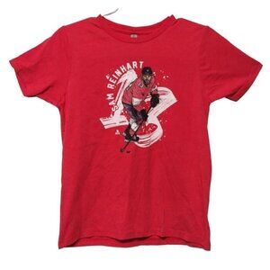 NHLPA Sam Reinhart #13 Youth Red Hockey Graphic T-Shirt Size L (10/12) NWT